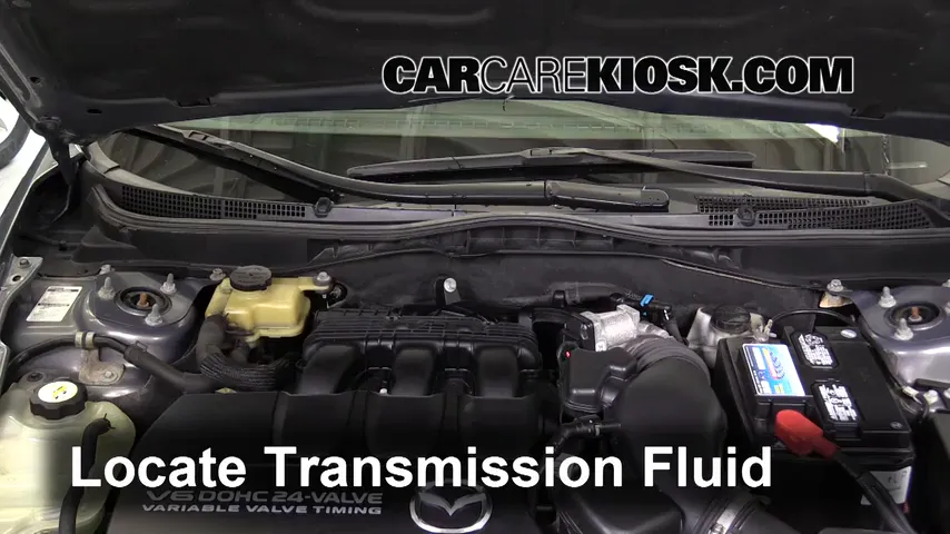 2010 Mazda 6 S 3.7L V6 Transmission Fluid Check Fluid Level